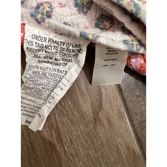 JC Penney Home Collection Quilt King Bedding Reversible Cotton Floral Farmhouse - Picture 13 of 15